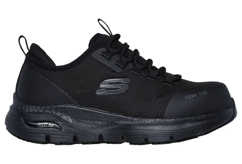 Skechers Work Slip-Resistant: Arch Fit – Ebinal Sneaker Zwart