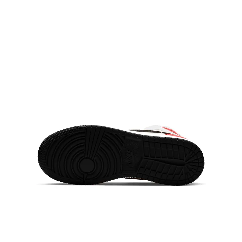 Jordan 1 Mid SE White Black Red Spruce (GS) White/Black-Red-Spruce (BQ6931-100)
