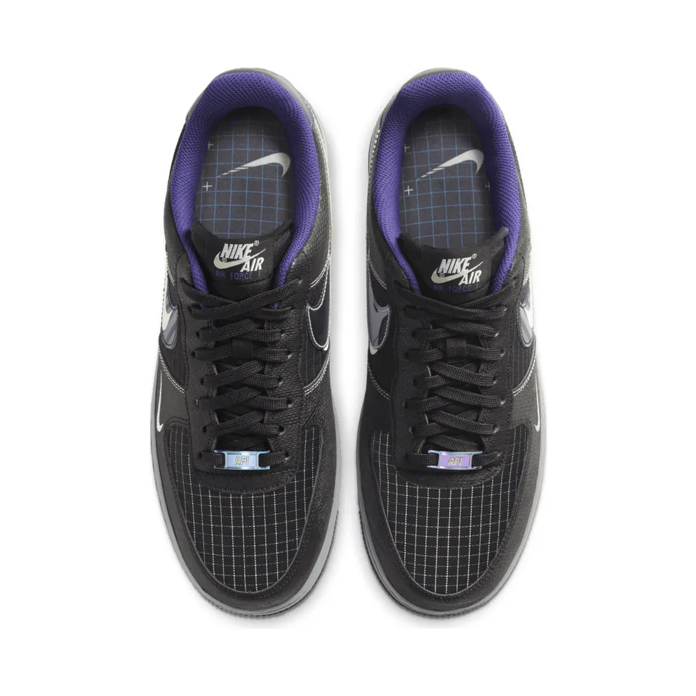 Nike Air Force 1 Low Future Swoosh Pack Black/Cool Grey-Vapor Green-Racer Blue (CT1621-001)
