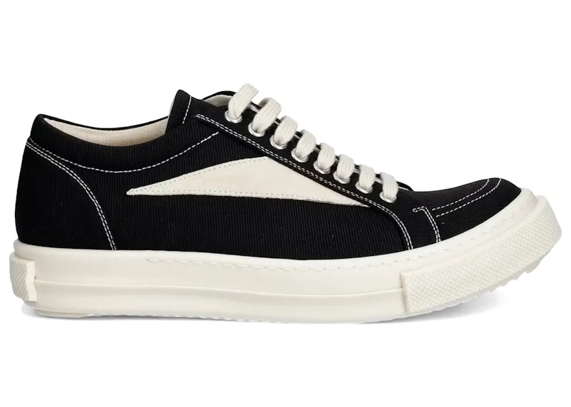 Rick Owens DRKSHDW Denim Vintage Low Sneaker Black Milk (DS01F4803-DOLVH4-911)