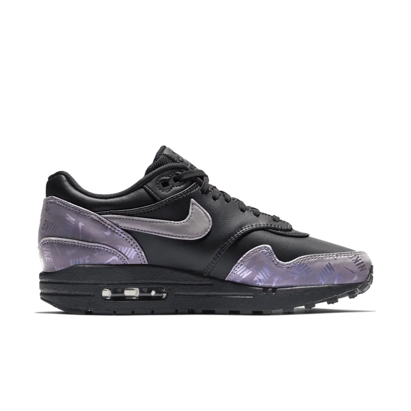 Nike Air Max 1 Lux Oil Grey Logo Prints (W) (917691-001)