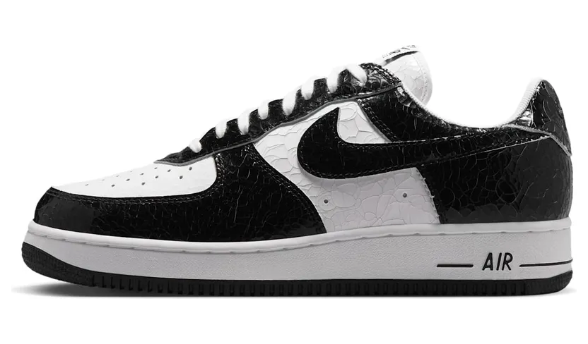 Nike Air Force 1 ’01 “Cracked Leather” Black/White: de zwart-witte Force die wél iets toevoegt