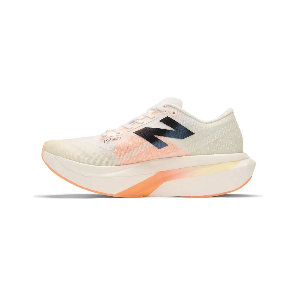 NEW BALANCE FuelCell SuperComp Elite v4 “White / Angora / Hot Mango” (WRCELCW4)