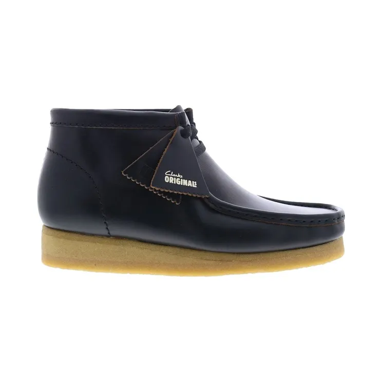 Clarks Originals Wallabee Boot Black Smooth Leather (26179167)