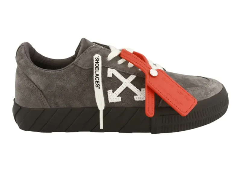 OFF-WHITE Vulc Low Grey Suede (OMIA085F23LEA004701)