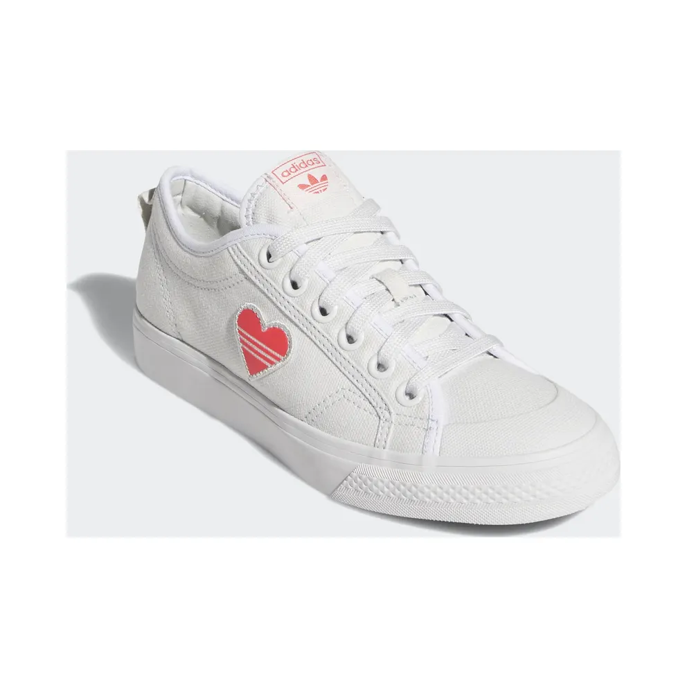 adidas Nizza Trefoil Valentines Day 2020 (W) Crystal White/Shock Red/Core Black (EF5074)