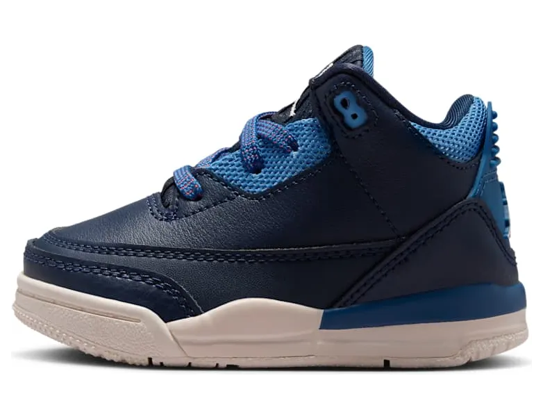 Air Jordan Three Obsidian / Track Red / Blue Beyond (HQ0782-400)