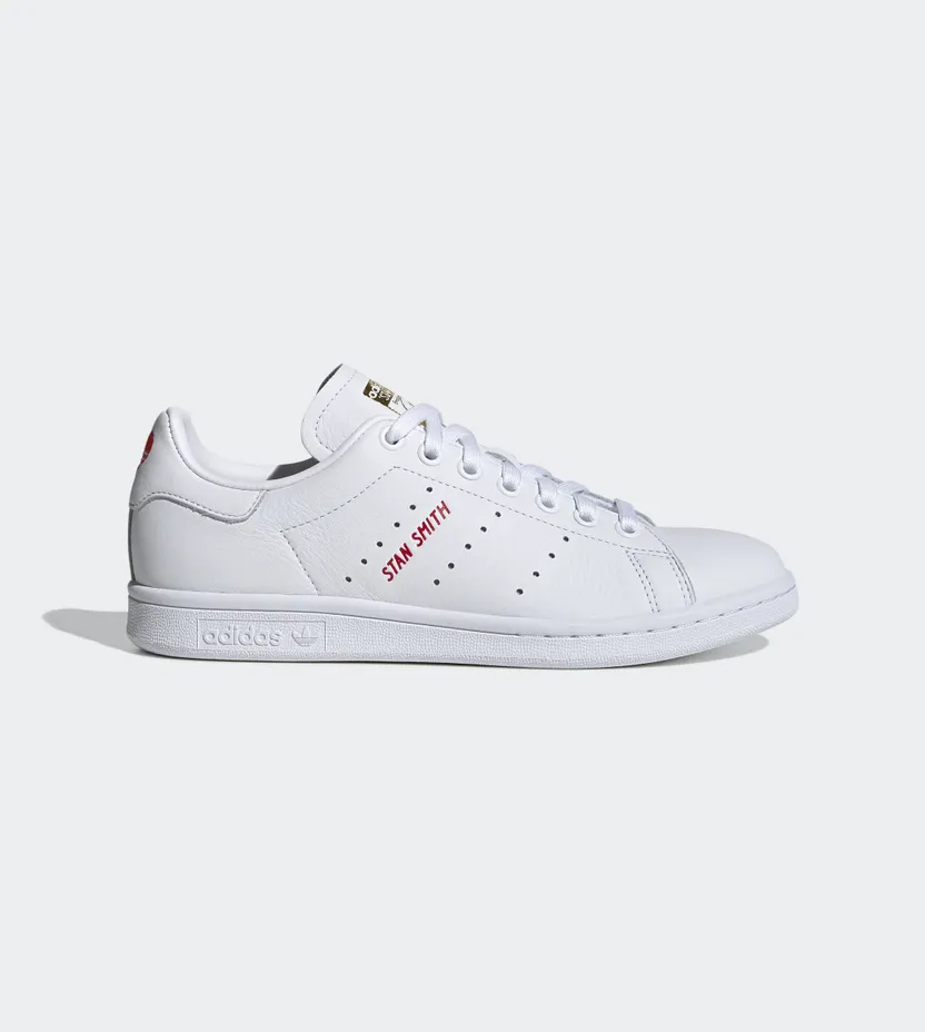 Adidas Stan Smith ‘Valentine’s Day’ Cloud White/Scarlet/Gold Metallic (FV8260)