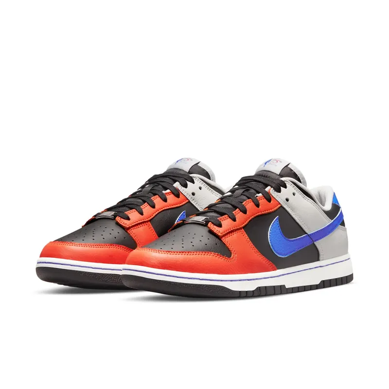 Nike x NBA Dunk Low EMB Knicks – “Black / Racer Blue / Grey Fog / Orange” (DD3363-002)