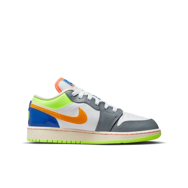 Jordan 1 Low White Coconut Milk Ghost Green Laser Orange (FB1835-181)
