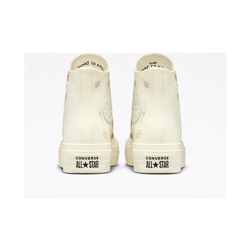 Converse Chuck Taylor All Star Lift Platform Embroidered Floral Egret/multi/egret (A01586C)