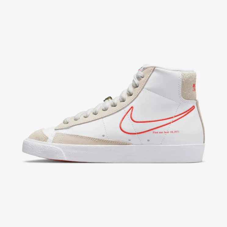 Nike Blazer Mid 77 First Use – “White / Summit White / Sail / Orange” (DH6757-100)