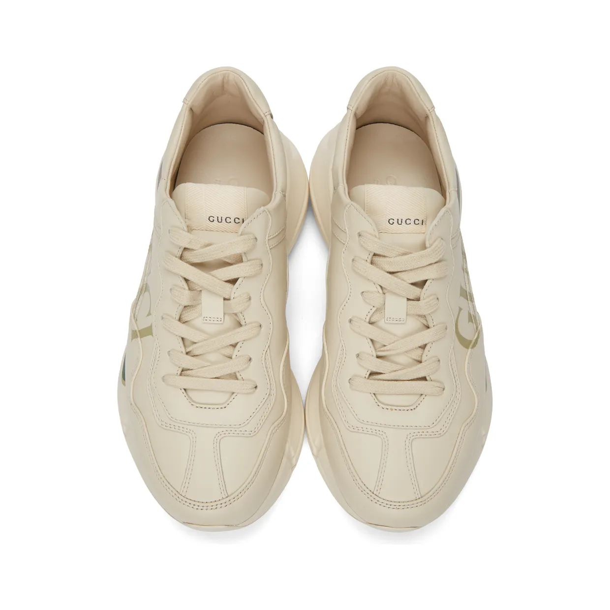 Gucci Off-White Rhyton Sneakers (500877 DRW00) (5)