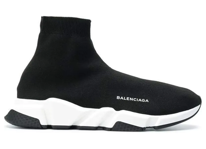 Balenciaga Speed Trainer Black White Black