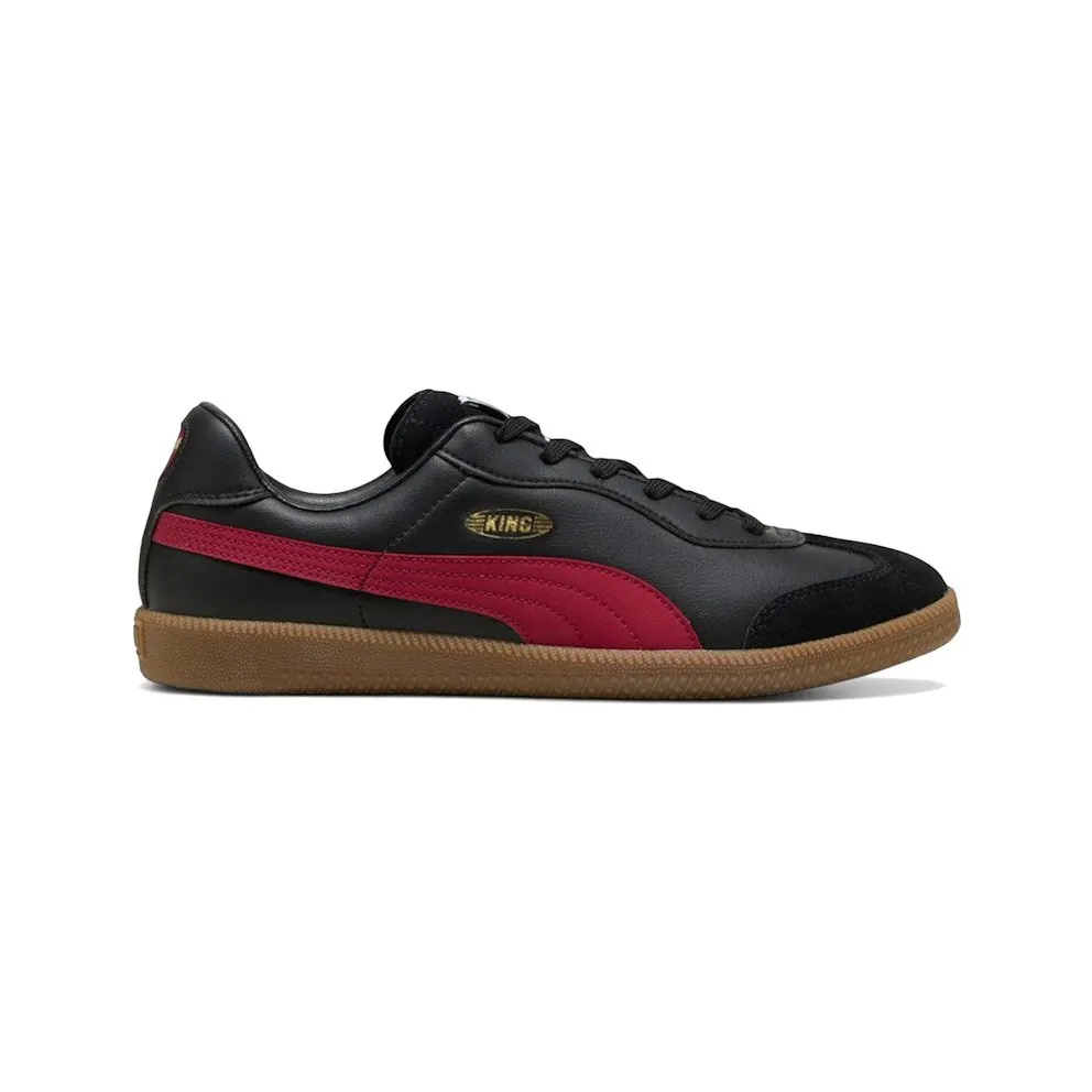 Puma King 21 IT Black Dark Crimson (106696-13)