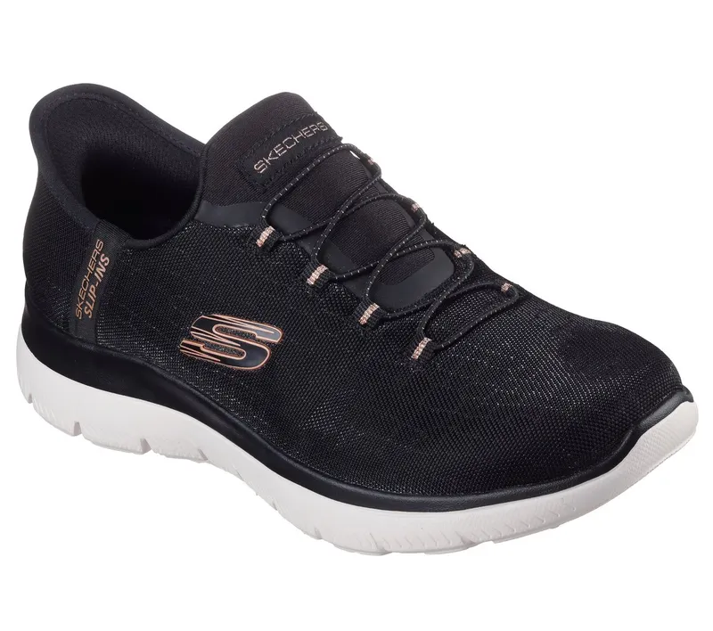 Skechers Slip-ins: Summits – Classy Night Sneaker Black/Roos Gold