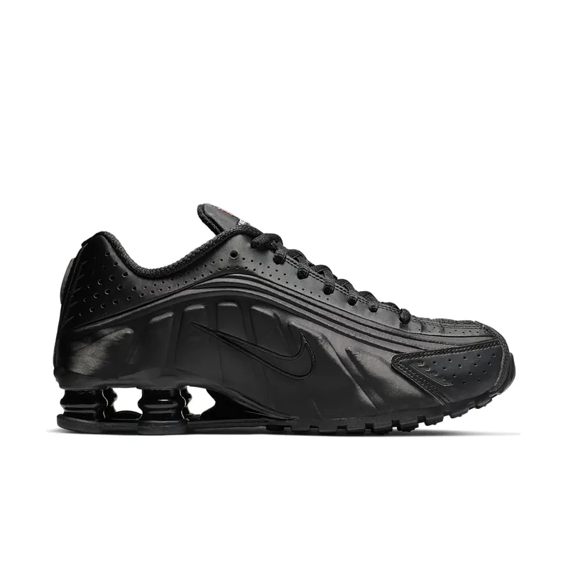 Nike Womens Shox R4 Black Max Orange (2019) (AR3565-004)