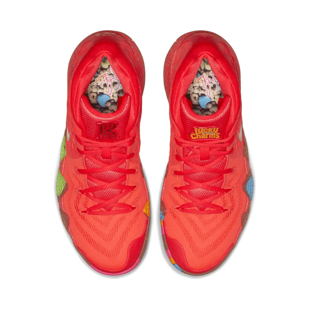 Nike Kyrie 4 Lucky Charms (Special Cereal Box Package) Bright Crimson/Multi-Color (BV0428-600)