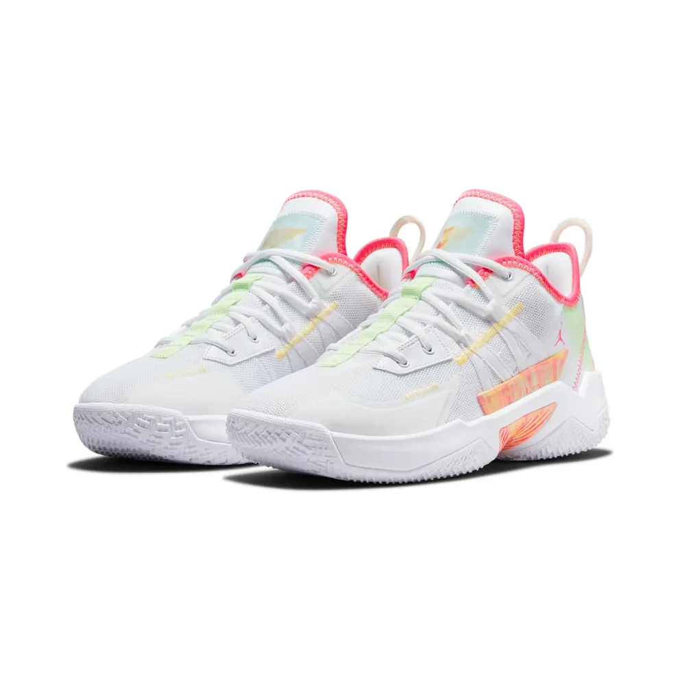 Jordan One Take II “White / Lime Glow / Citron Pulse / Hyper Pink” (CW2457-163)