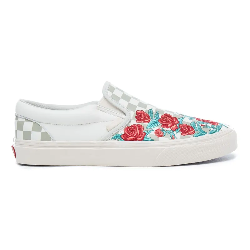Vans Slip-On Rose Embroidery Marshmallow/Turtledove (VN0A38F8QF9)