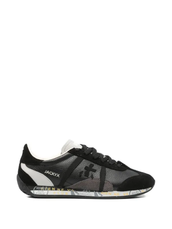Premiata JackyX mit Logo-Patch – Black (JACKYX25D8224)