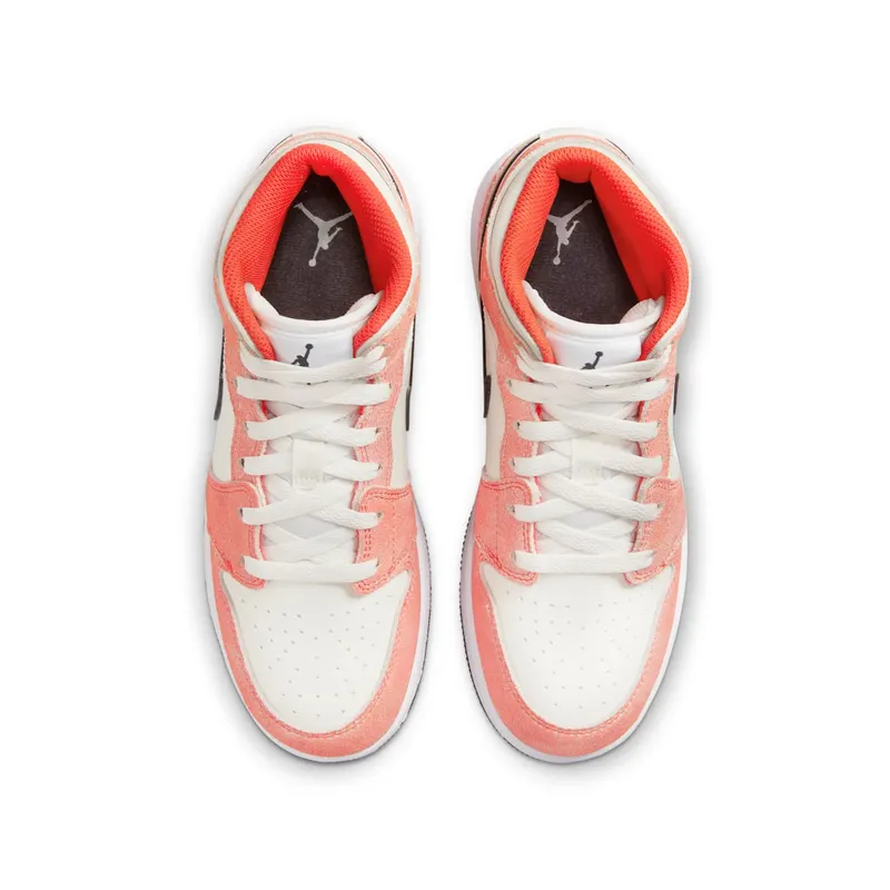 Air Jordan 1 Mid SE GS “Orange Suede” (DV1336-800)