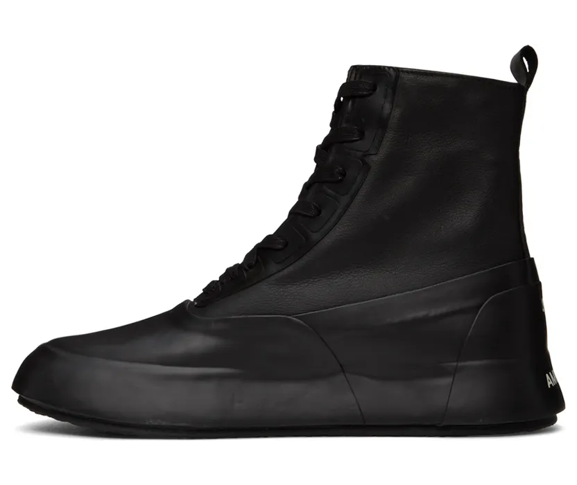 AMBUSH Black Leather Sneakers (BMIE002S22MAT001) (3)