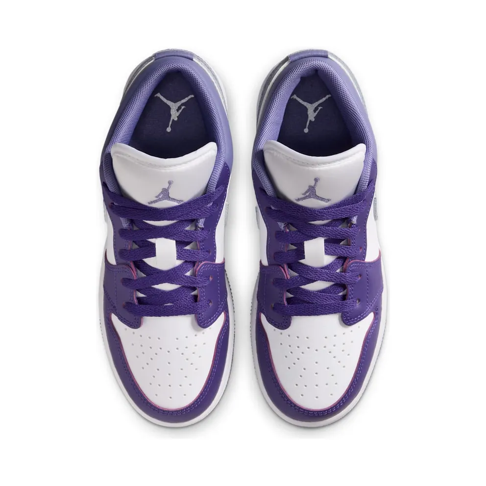 Air Jordan 1 Low GS “Purple / White” (553560-551)