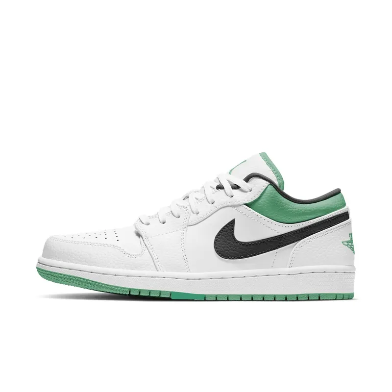 Jordan 1 Low White Lucky Green Black White/Lucky Green-Black (553558-129)