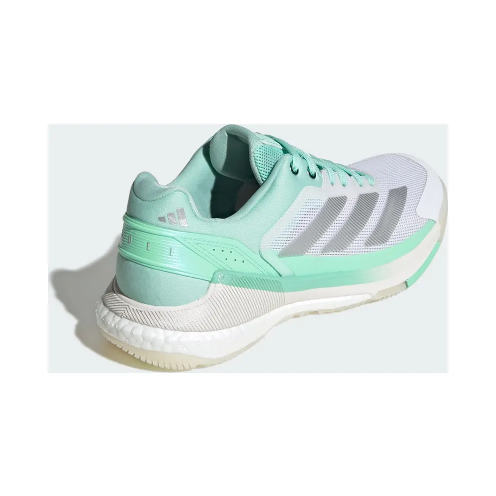 Adidas Crazyquick BOOST Padel Shoes Green / Silver Metallic / Pulse Mint (KI3589)