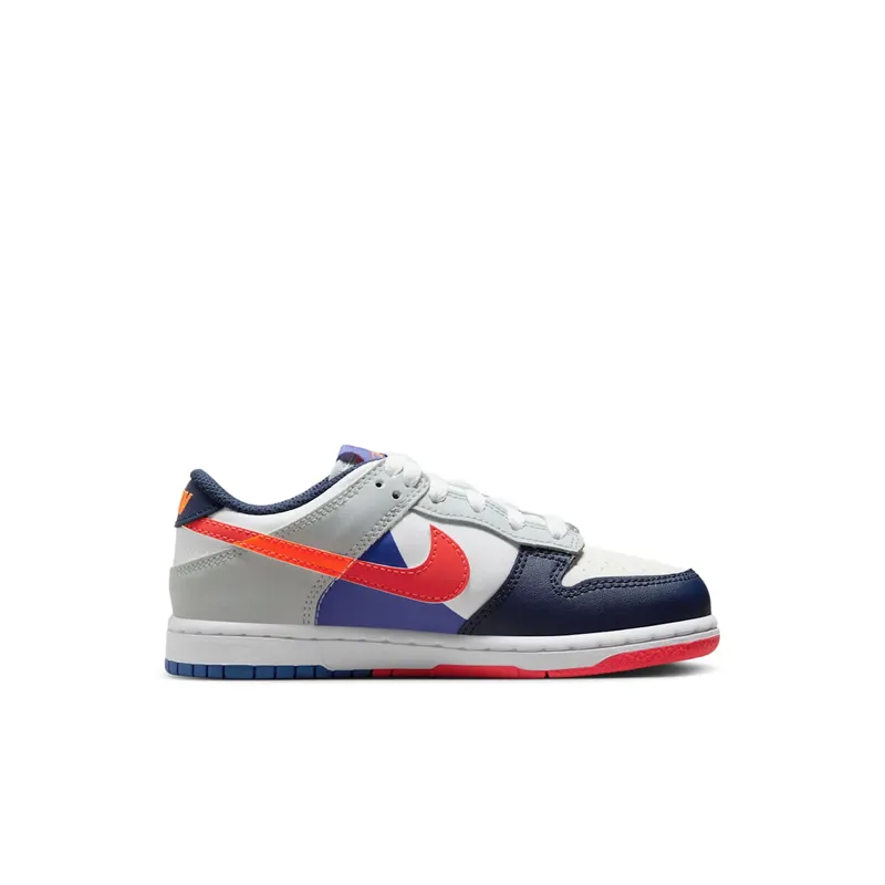 Nike Dunk Low SE White Light Silver Midnight Navy (FQ7673-100)