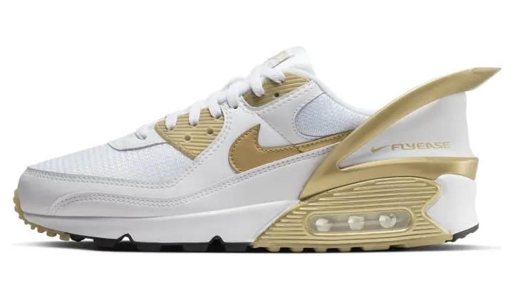 Nike Air Max 90 Flyease White Gold
