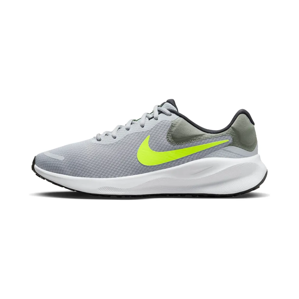 Nike Revolution 7 Wolf Grey Smoke Grey Black Volt (FB2207-002)