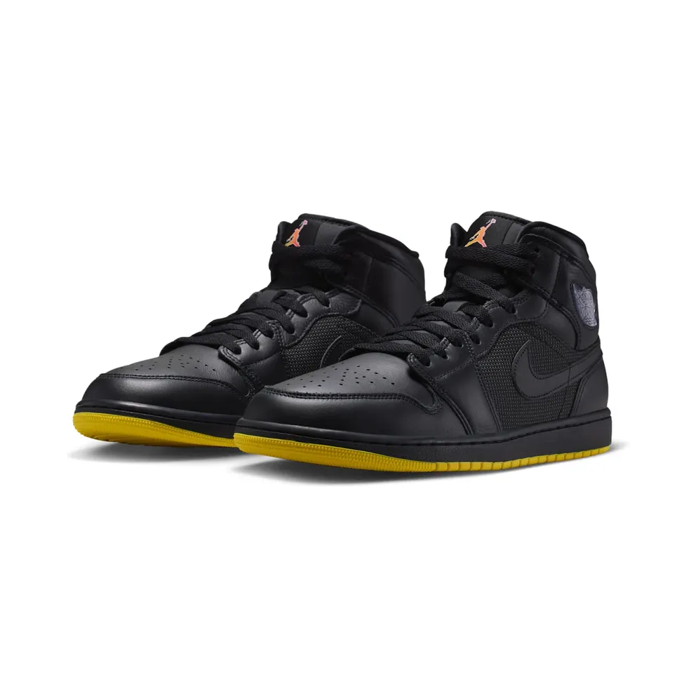 Air Jordan 1 Mid – Comic – “Black / Opti Yellow / Silver” (IO2052-001)