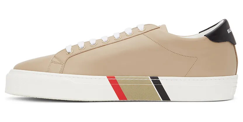 Burberry Beige Bio-Based Striped Sole Sneakers (8037195) (3)