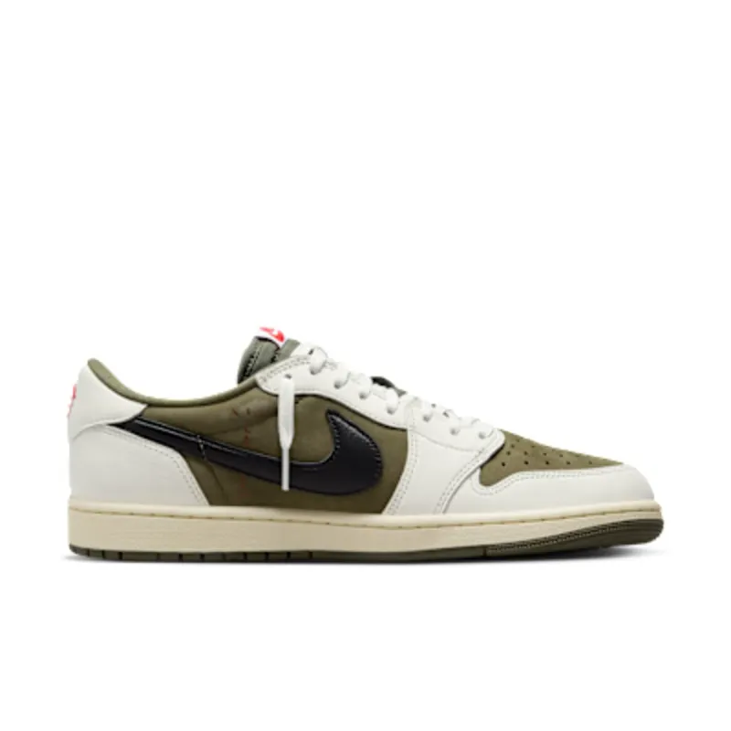 De Travis Scott Jordan 1 Low “Medium Olive” is prima — de prijskaartjes niet (3)