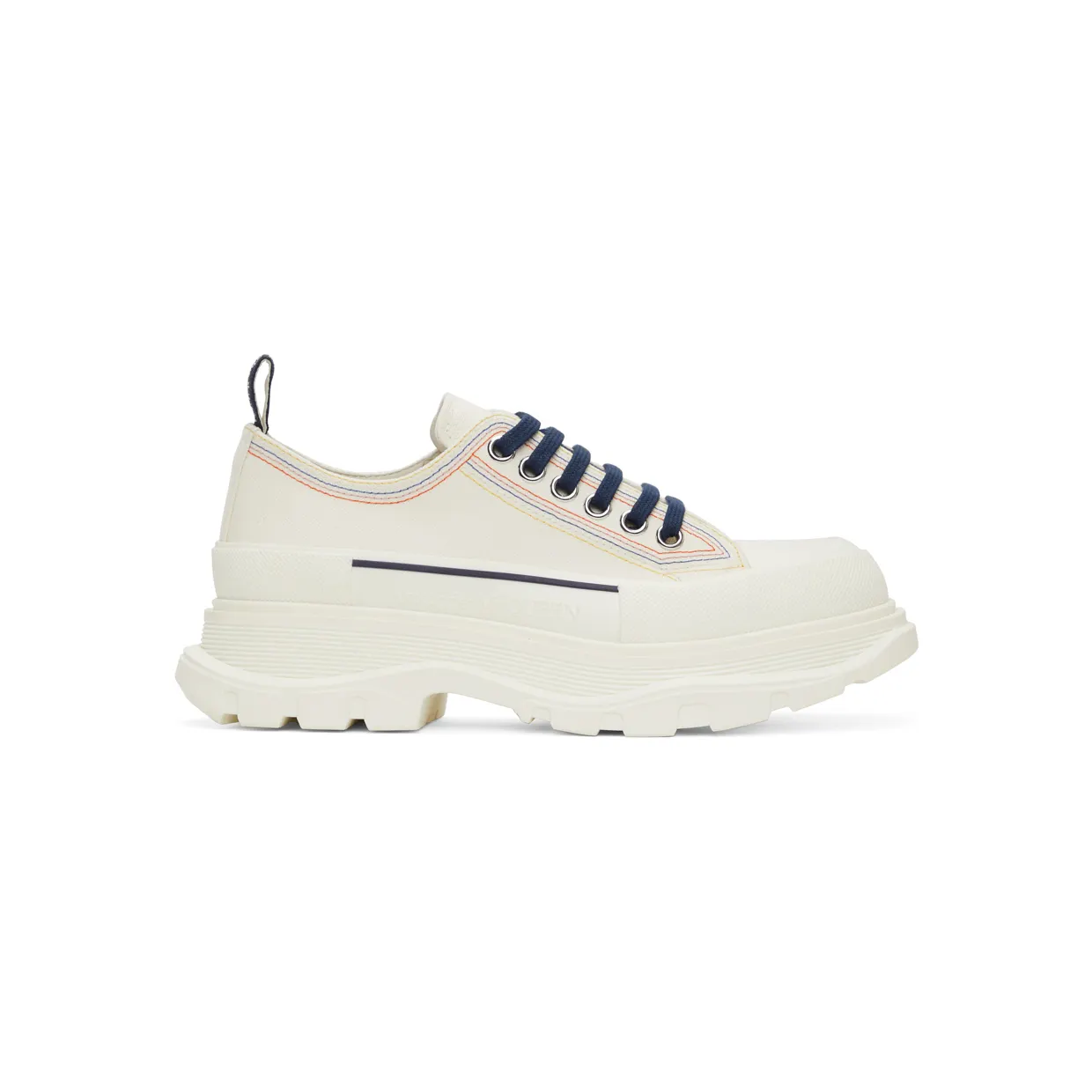 Alexander McQueen Black Tread Slick Low Sneakers (662683W4MV4)