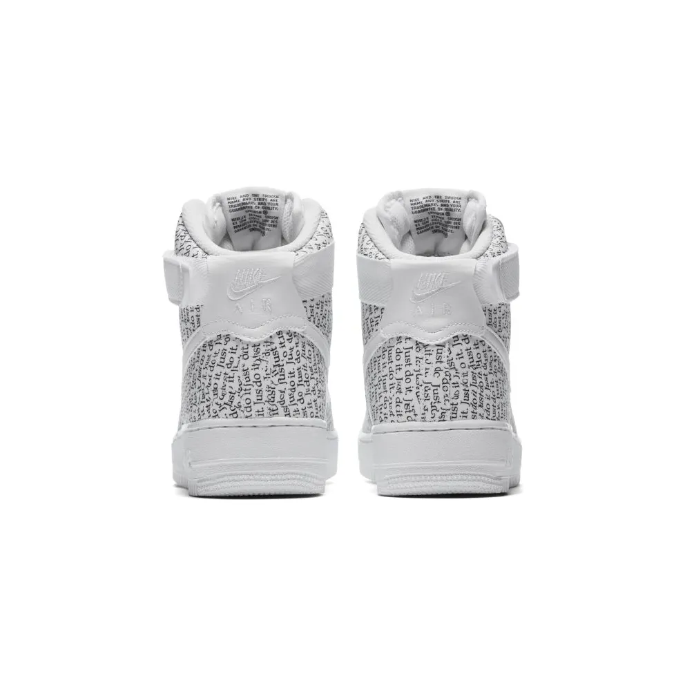 Nike Air Force 1 High Just Do It Pack White (W) White/White-White-Black-Total Orange (AO5138-100)