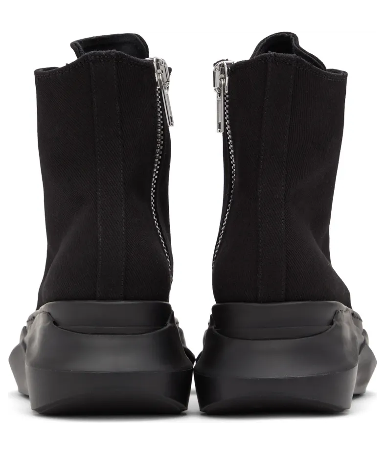 Rick Owens Drkshdw Black Abstract High Sneakers (DS01B7840 DM) (2)
