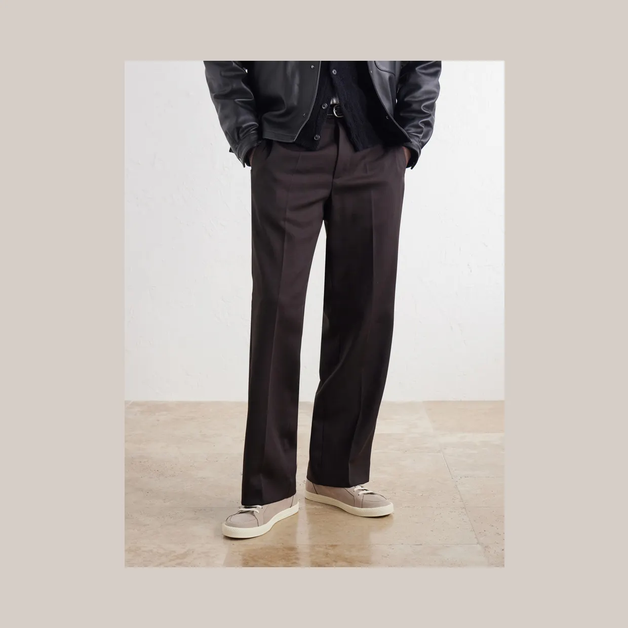 Common Projects Premium Skate Nubuck Sneakers Taupe (5250) (2)