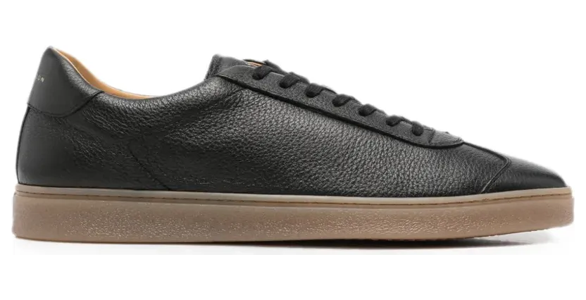 Henderson Baracco Sneakers aus gekörntem Leder – Schwarz (STARC51)