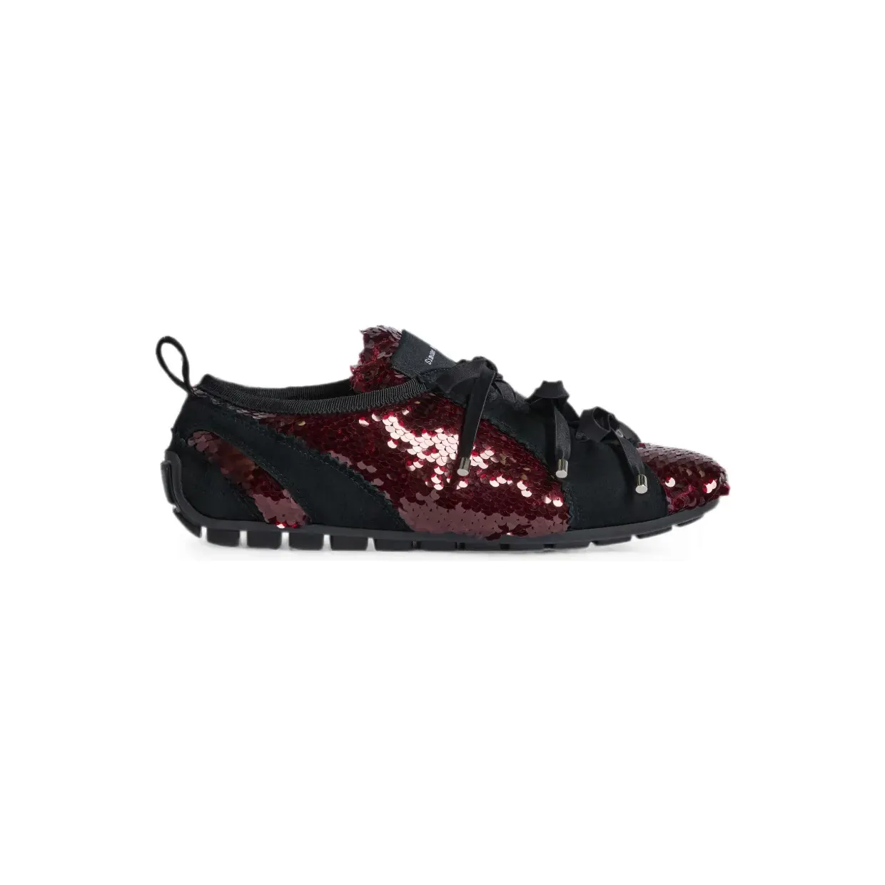 Simone Rocha Ballerina Grip verfraaid met pailletten “Red” (BPT4S0845)