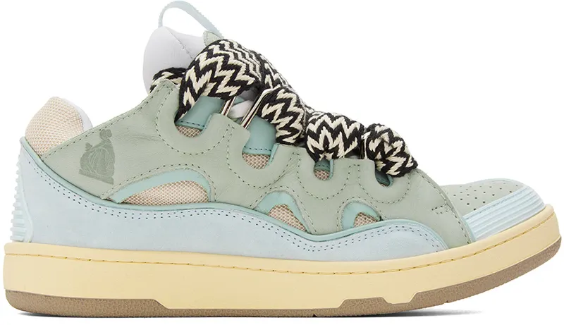 Lanvin Leather Curb Sneaker Light Blue (FM-SKRK11-DRA2-A21)