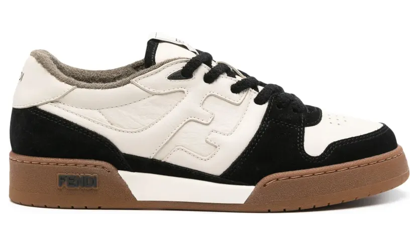 FENDI Match Sneakers aus Leder – Schwarz (8E8252AHH2)