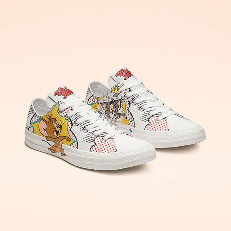 Converse Chuck Taylor All-Star Ox Tom and Jerry White/Multi-White (165732C)
