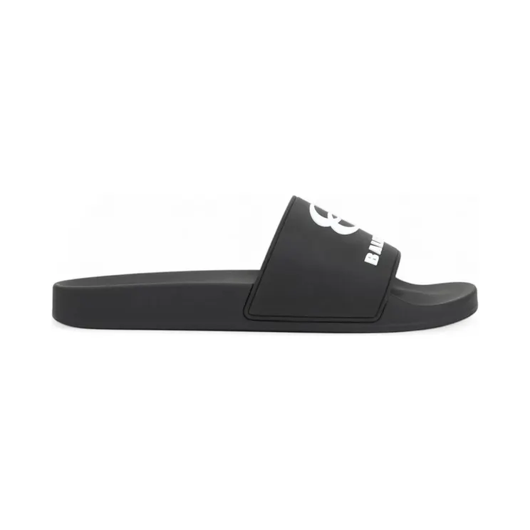 Balenciaga Unity Sports Icon Pool Slide Black White (689031 W1SA6 1090)