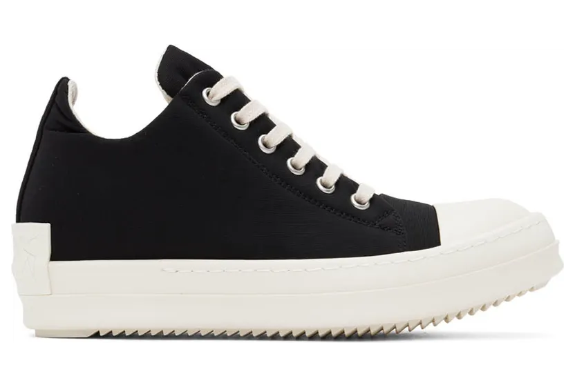 Rick Owens Drkshdw Black Faille Sneakers (DS02B4802 MUEH3)
