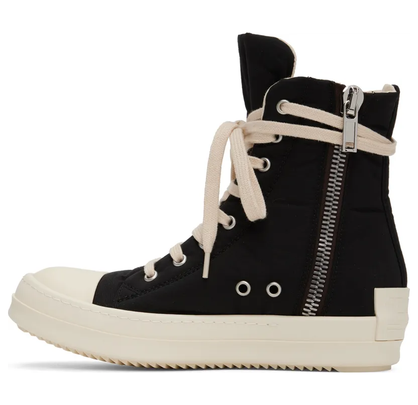 Rick Owens Drkshdw Black Ramones Sneakers (DS02B4800 MUEH3) (3)