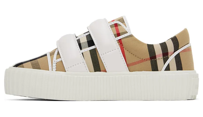 Burberry Kids Beige Vintage Check Sneakers (8047490) (3)