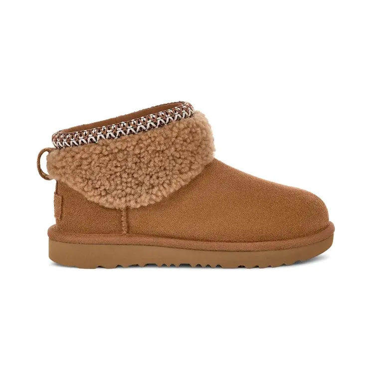 UGG Classic Ultra Mini Maxi Curly Boot Chestnut (1157730K-CHE)